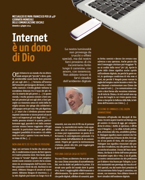 Internet è un dono di Dio